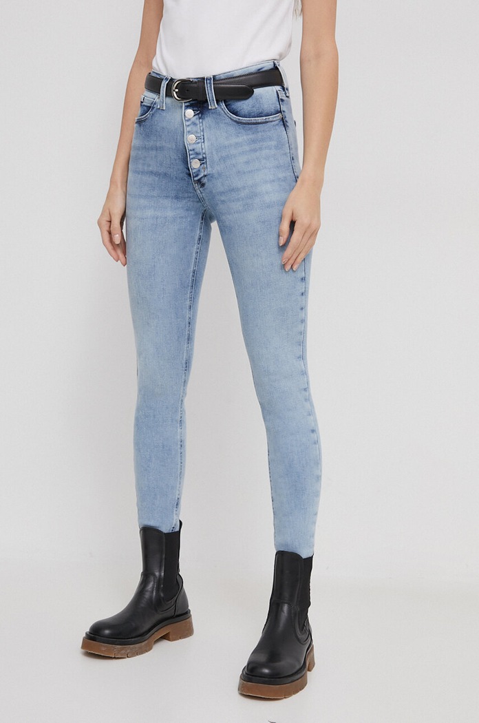 Oblačila Kavbojke Calvin Klein Jeans J20J222145 modra