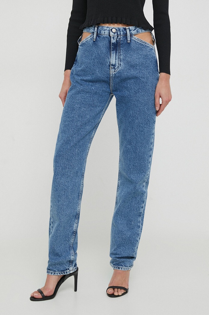 Džíny Calvin Klein Jeans Planet friendly modrá J20J222433
