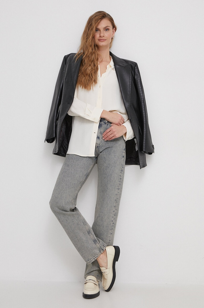 Kavbojke Calvin Klein Jeans J20J222455 modra SS24