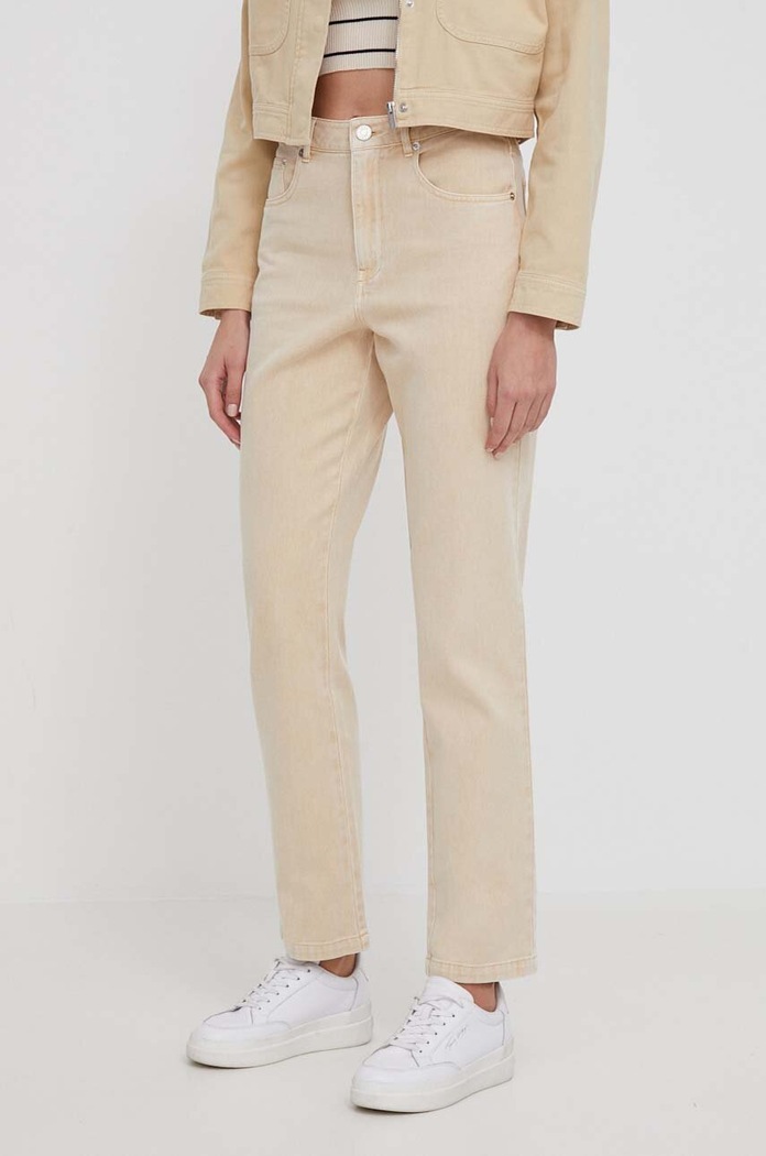 Dkny jeansy beżowy D2A4KX32