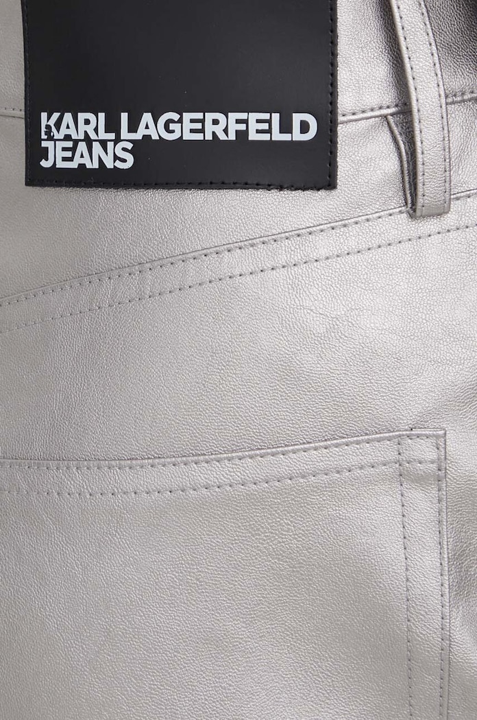 Παντελόνι Karl Lagerfeld Jeans ασημί 240J1004