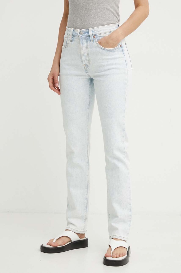 Rifle Levi's 501 501® JEANS FOR WOMEN Planet friendly modrá 12501