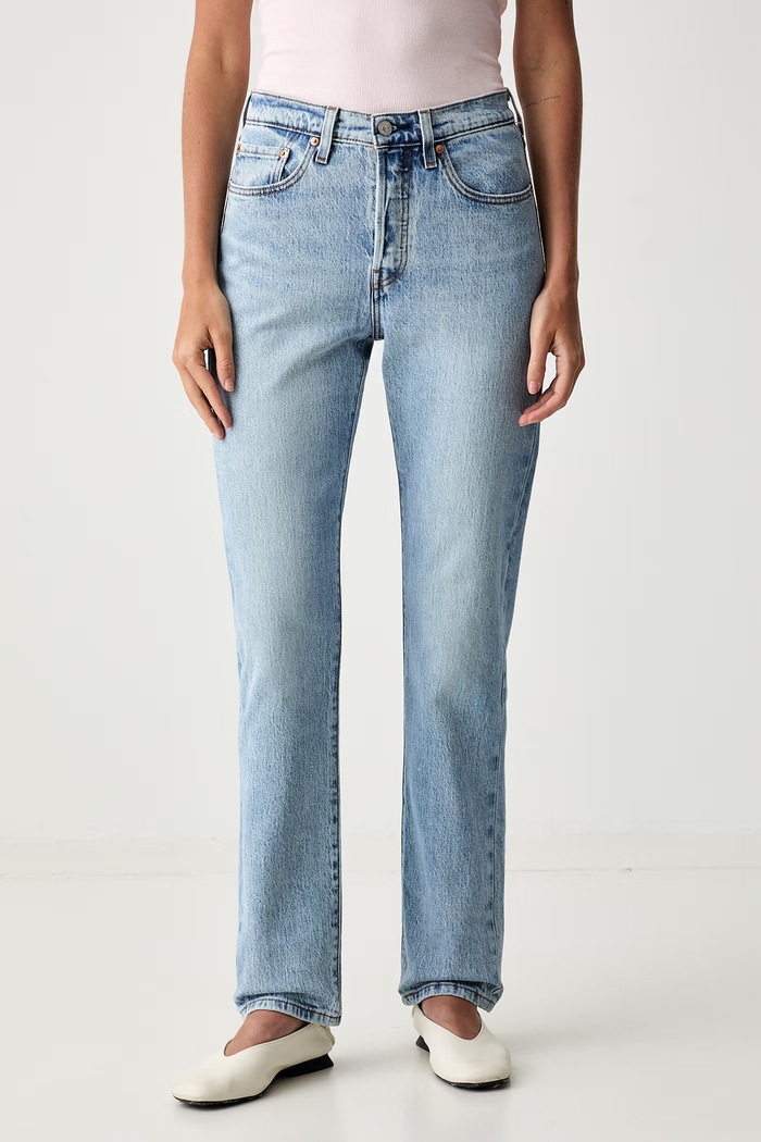Levi's straight kavbojke ženske 501® JEANS FOR WOMEN modra 12501