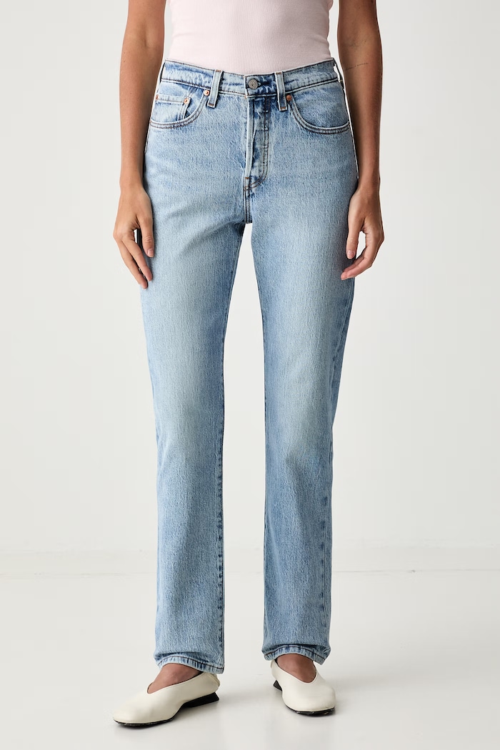 Levi's straight kavbojke ženske 501® JEANS FOR WOMEN modra 12501