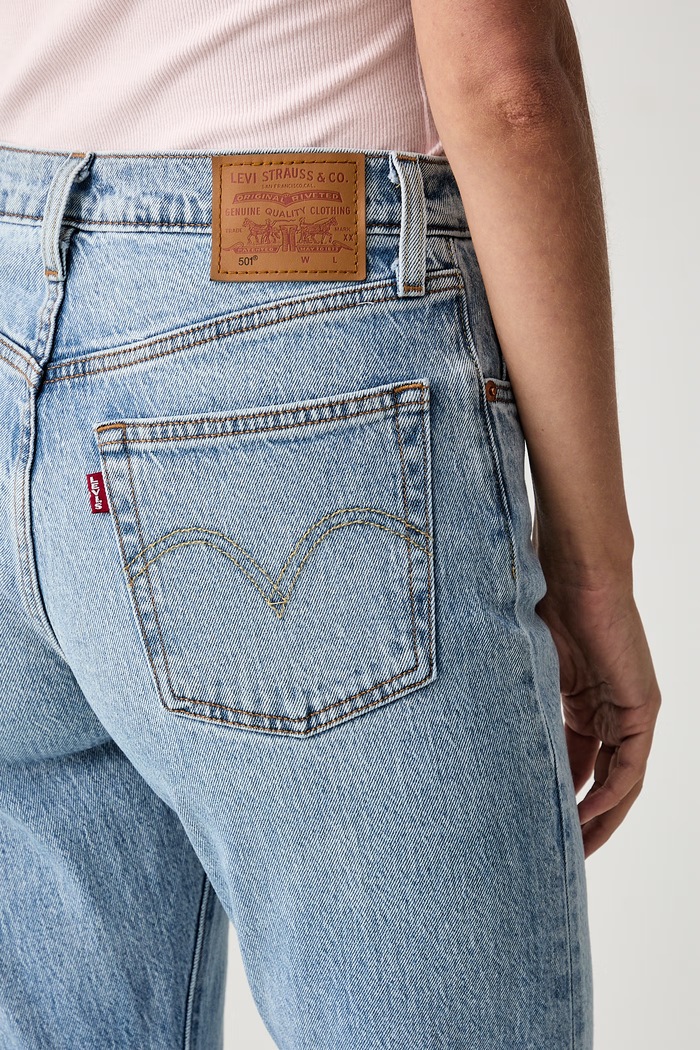 Levi's straight kavbojke ženske 501® JEANS FOR WOMEN modra 12501