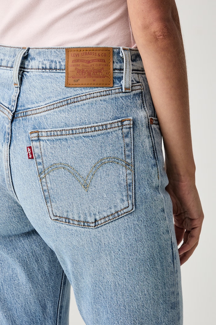 Levi's straight kavbojke ženske 501® JEANS FOR WOMEN modra 12501