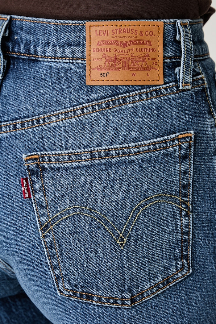Levi's blugi straight pentru femei 501® JEANS FOR WOMEN albastru 12501