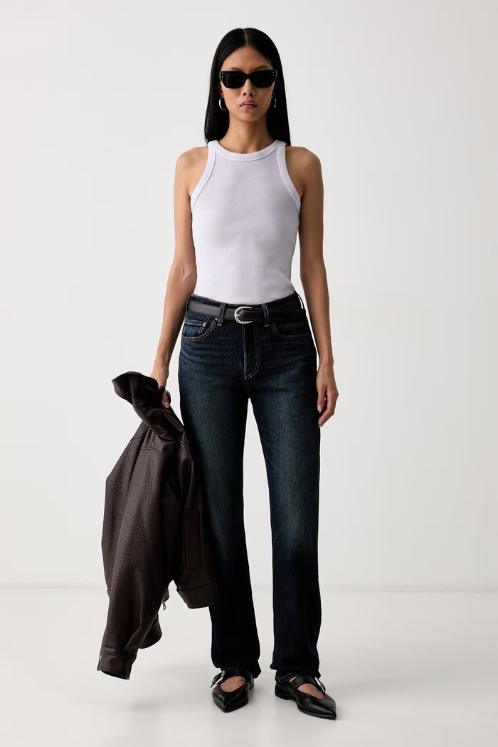 Levi's blugi straight pentru femei 501® JEANS FOR WOMEN 12501 bleumarin AA00