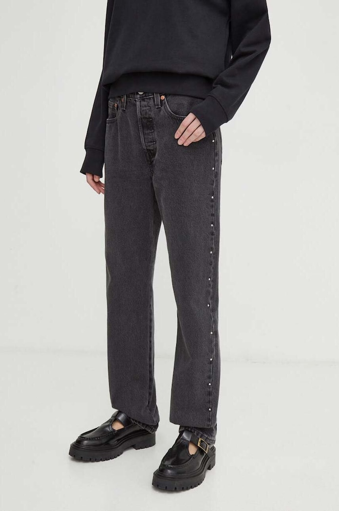 Levi's jeansy 501® JEANS FOR WOMEN Planet friendly czarny 12501