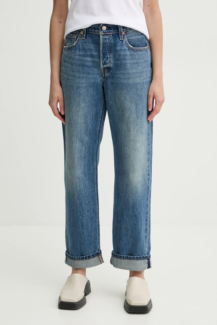 Levi's дънки regular дамски 501® 90S Planet friendly син A1959