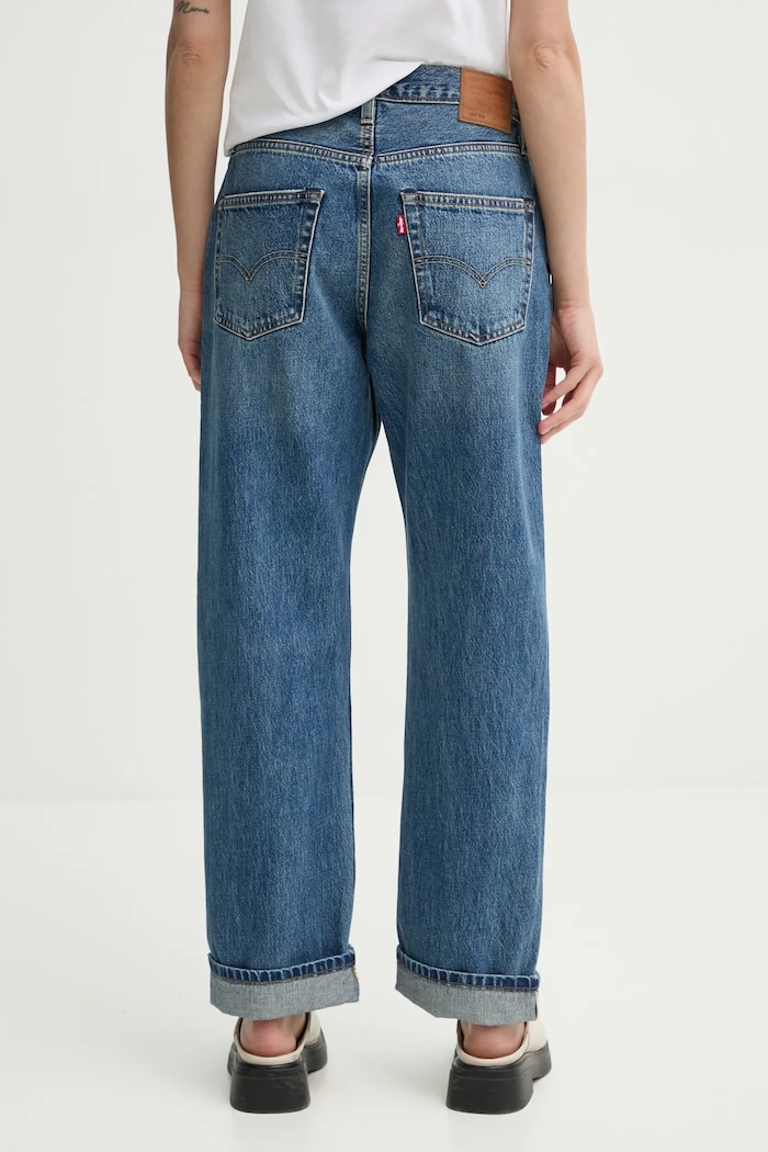 Дрехи Levi's дънки regular дамски 501® 90S A1959 син