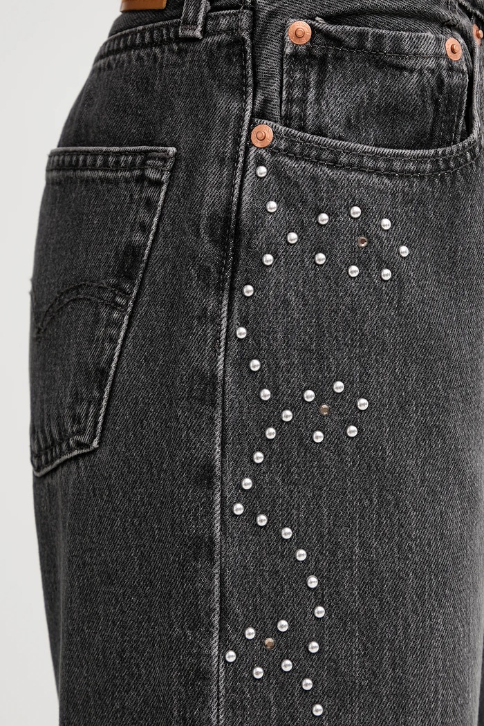 Levi's jeansy regularne damskie 501® 90S szary A1959