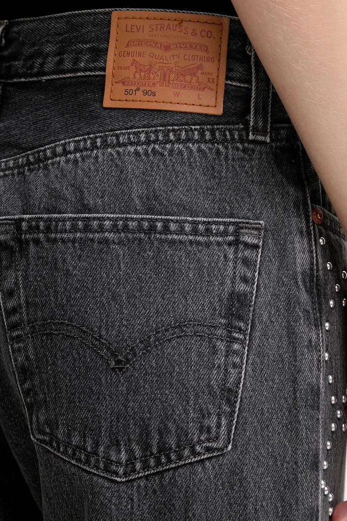 Levi's jeansy regularne damskie 501® 90S A1959 szary