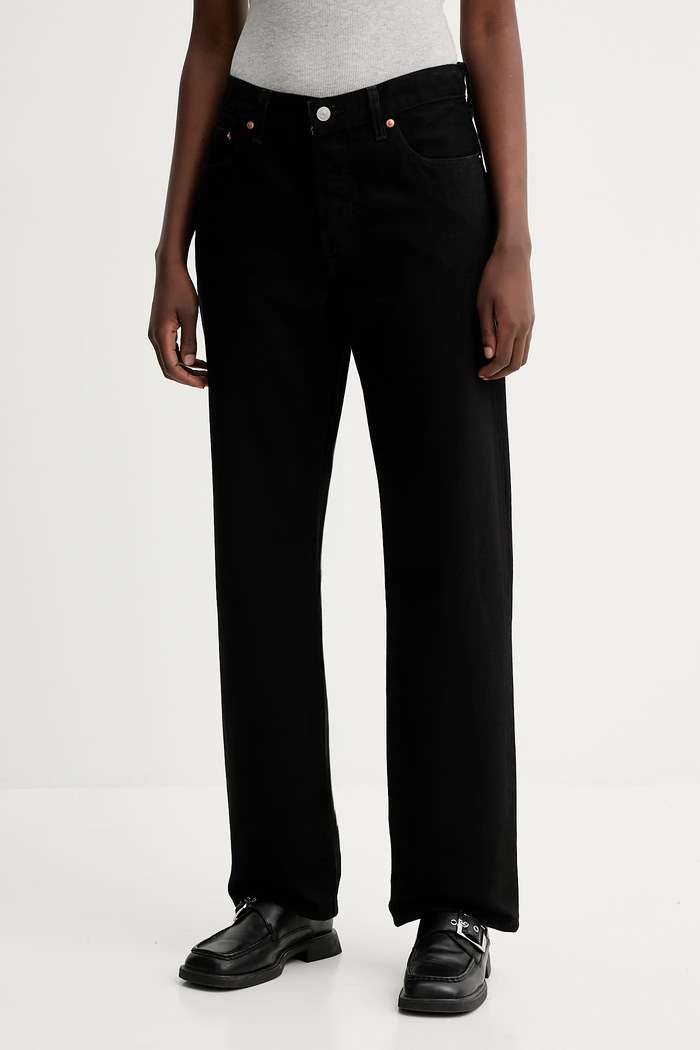 Levi's jeansy regularne damskie 501® 90S Planet friendly czarny A1959