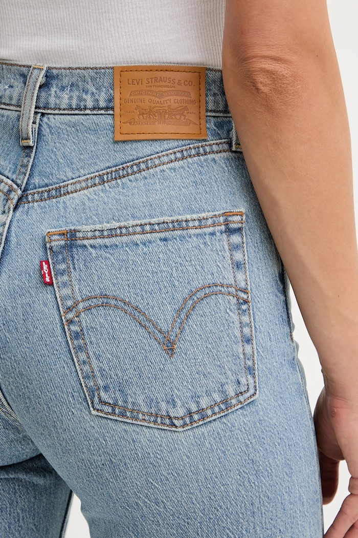 Levi's jeansy RIBCAGE STRAIGHT ANKLE niebieski 72693