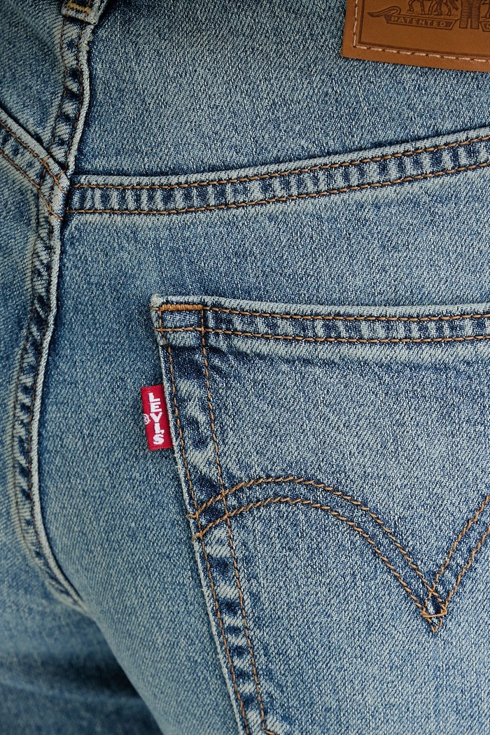 Levi's jeansy RIBCAGE STRAIGHT ANKLE niebieski 72693