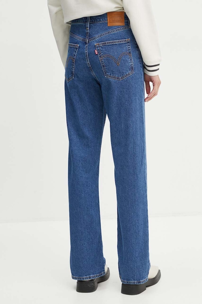 Oblečenie Rifle Levi's RIBCAGE STRAIGHT ANKLE RIBCAGE STRAIGHT ANKLE 72693 modrá
