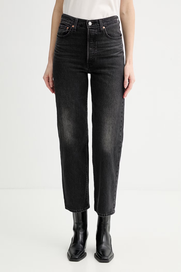 Rifle Levi's RIBCAGE STRAIGHT čierna 72693