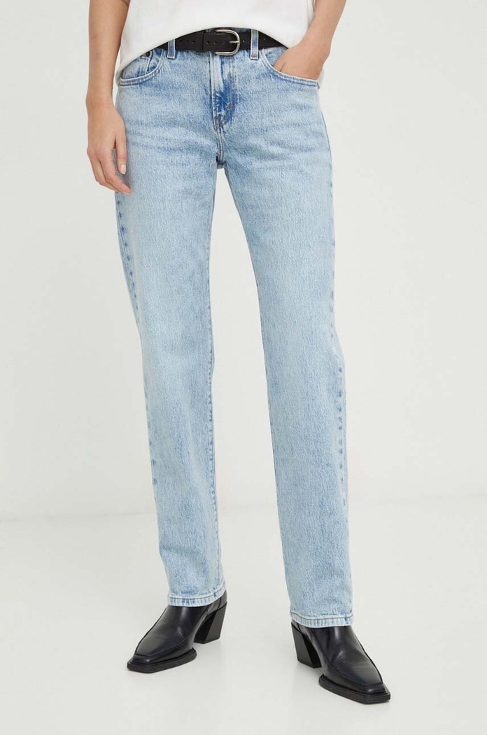 Rifle Levi's MIDDY STRAIGHT Planet friendly modrá A4690