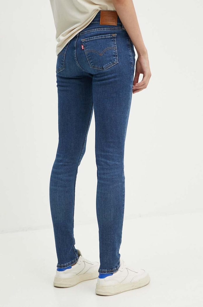 Odzież Levi's jeansy 711 DOUBLE BUTTON A6215 niebieski