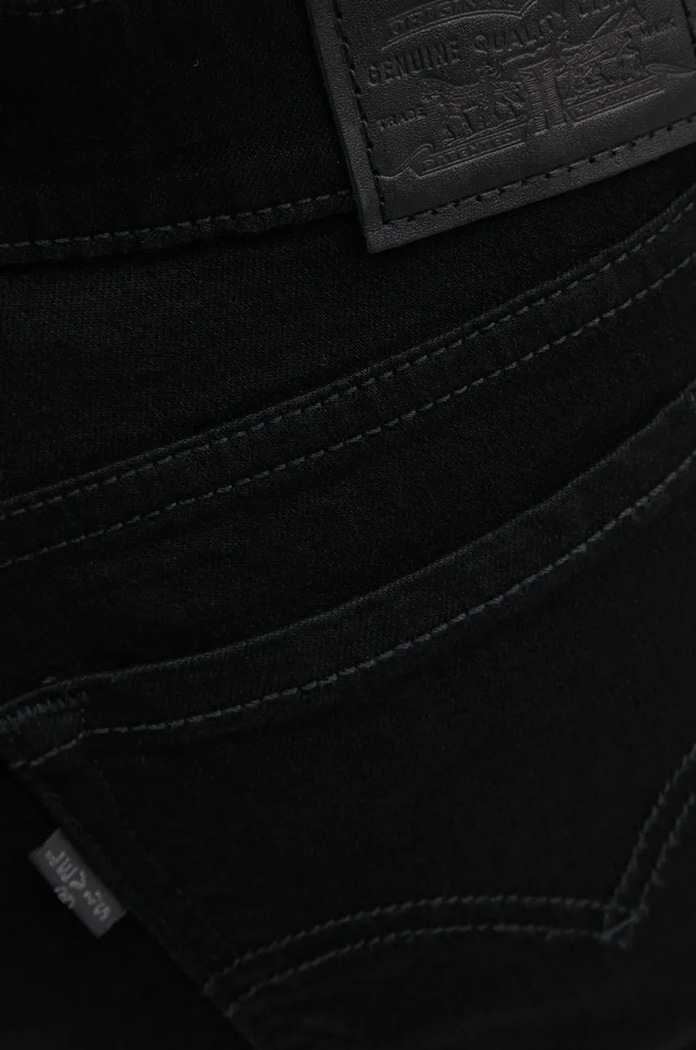 Traperice Levi's 711 DOUBLE BUTTON crna A6215