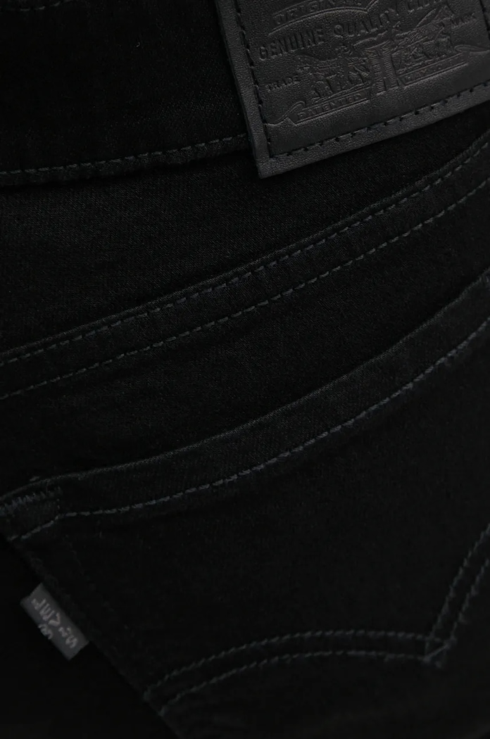 Traperice Levi's 711 DOUBLE BUTTON crna A6215