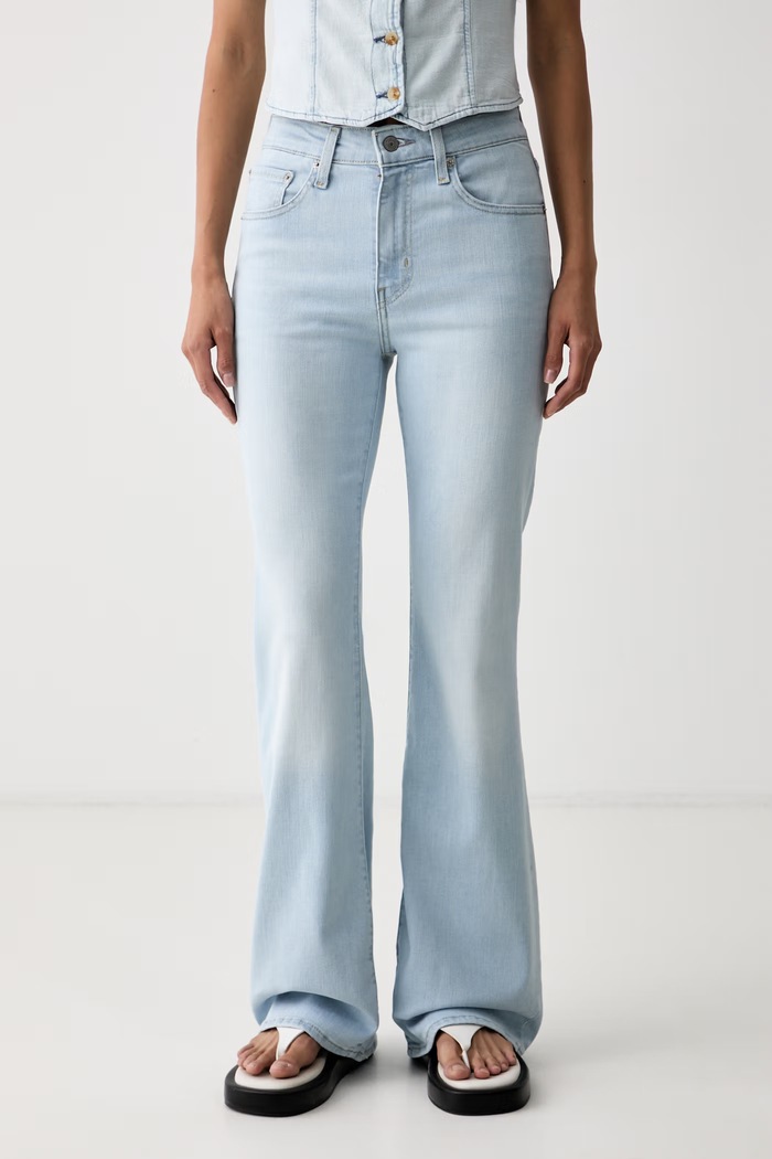 Levi's дънки flare дамски 726 HR FLARE син A3410