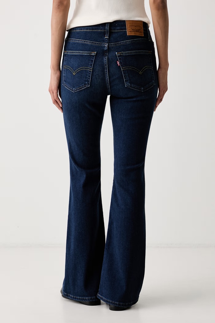 Дрехи Levi's дънки flare дамски 726 HR FLARE A3410 син