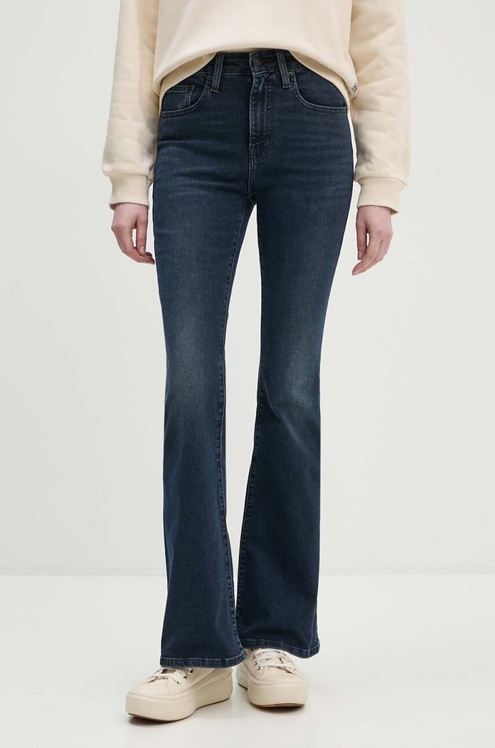 Levi's jeansy 726 HR FLARE Planet friendly granatowy A3410