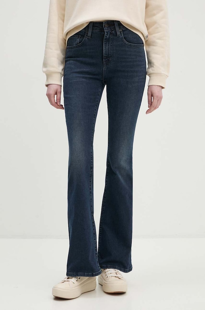 Levi's jeansy 726 HR FLARE Planet friendly granatowy A3410
