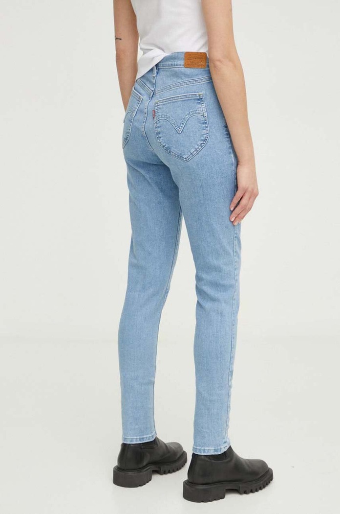 Ρούχα Τζιν παντελόνι Levi's RETRO HIGH SKINNY A5758 μπλε