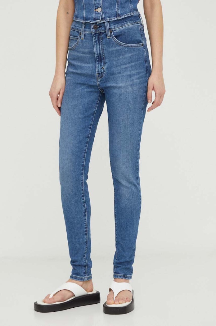Kavbojke Levi's RETRO HIGH SKINNY modra A5758