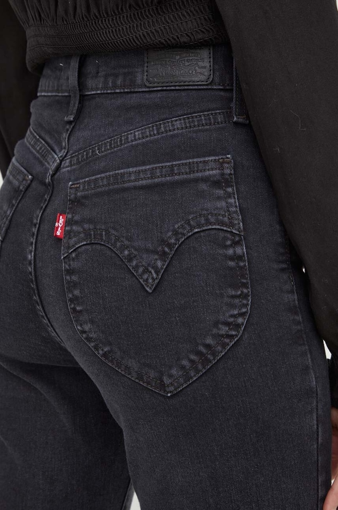 Levi's jeansy RETRO HIGH SKINNY czarny A5758