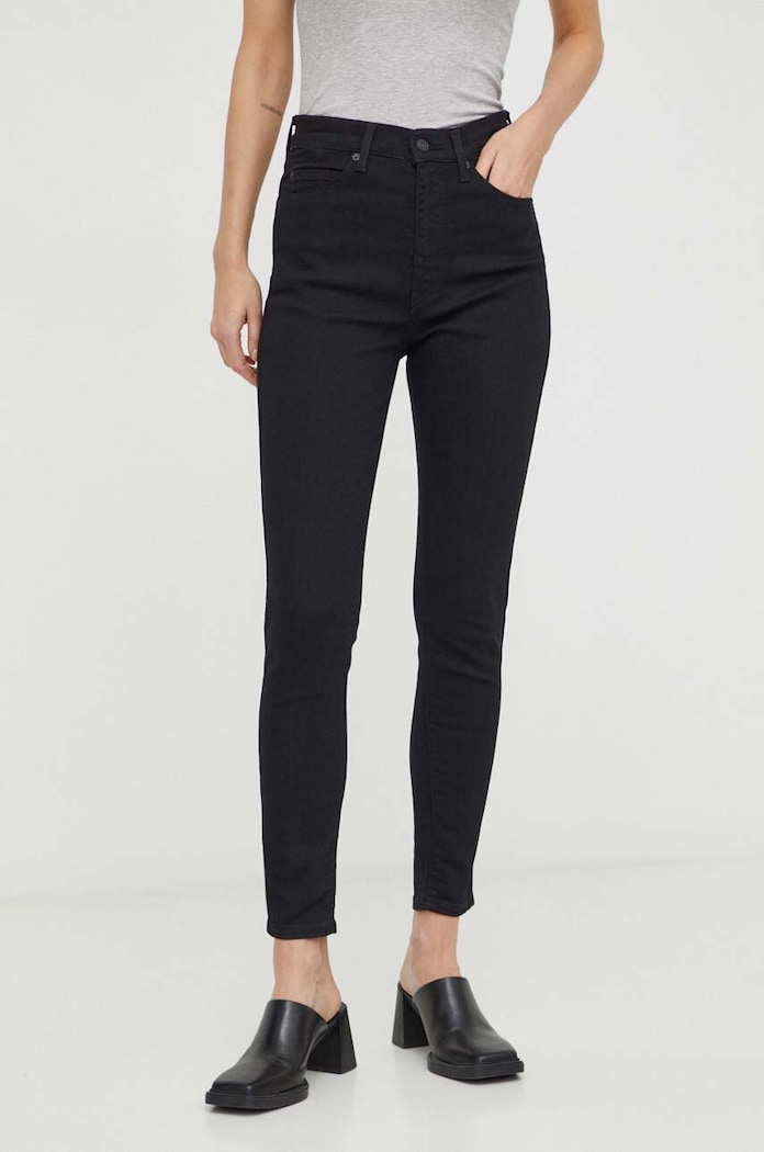 Levi's jeansy RETRO HIGH SKINNY czarny A5758