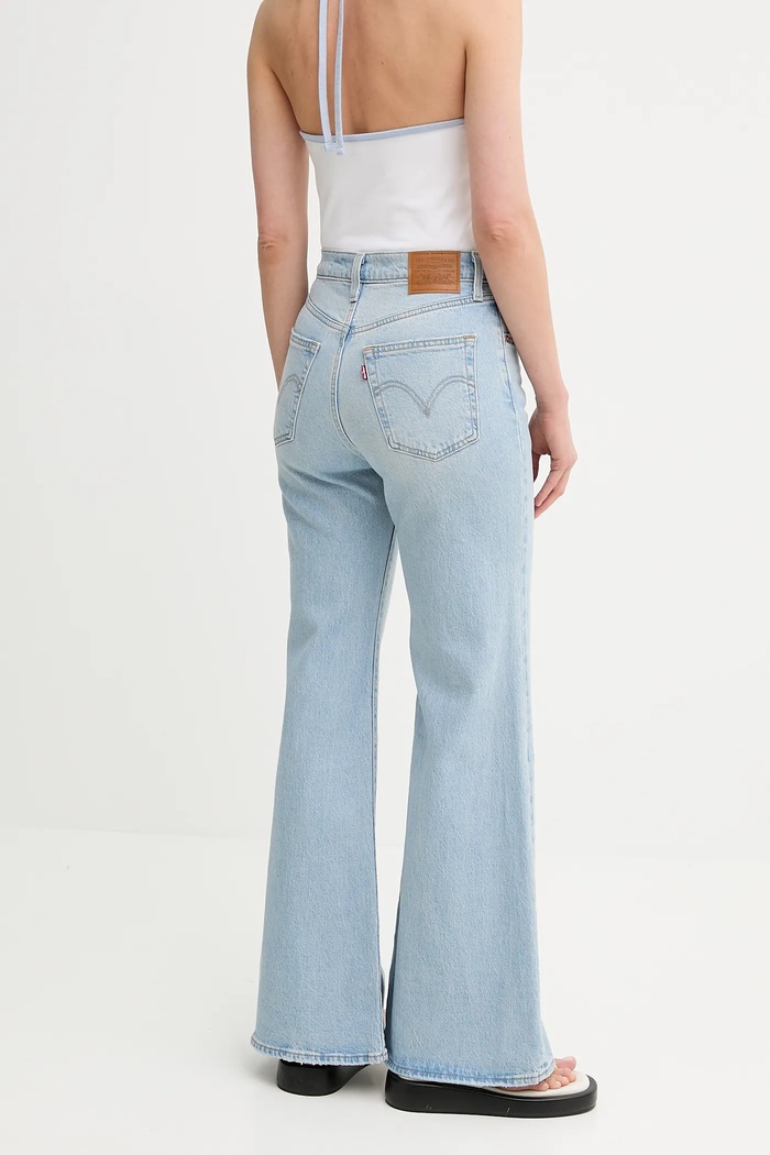 Ρούχα Τζιν παντελόνι Levi's RIBCAGE BELLS A7503 μπλε