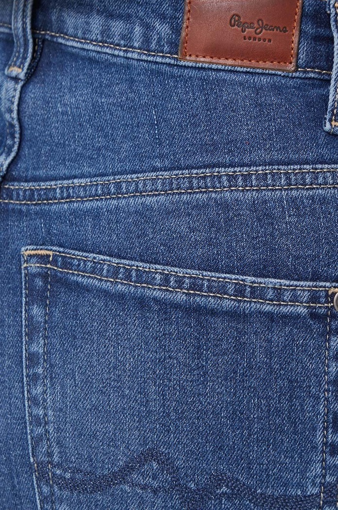 Pepe Jeans jeansy SLIM JEANS UHW niebieski PL204590GX8