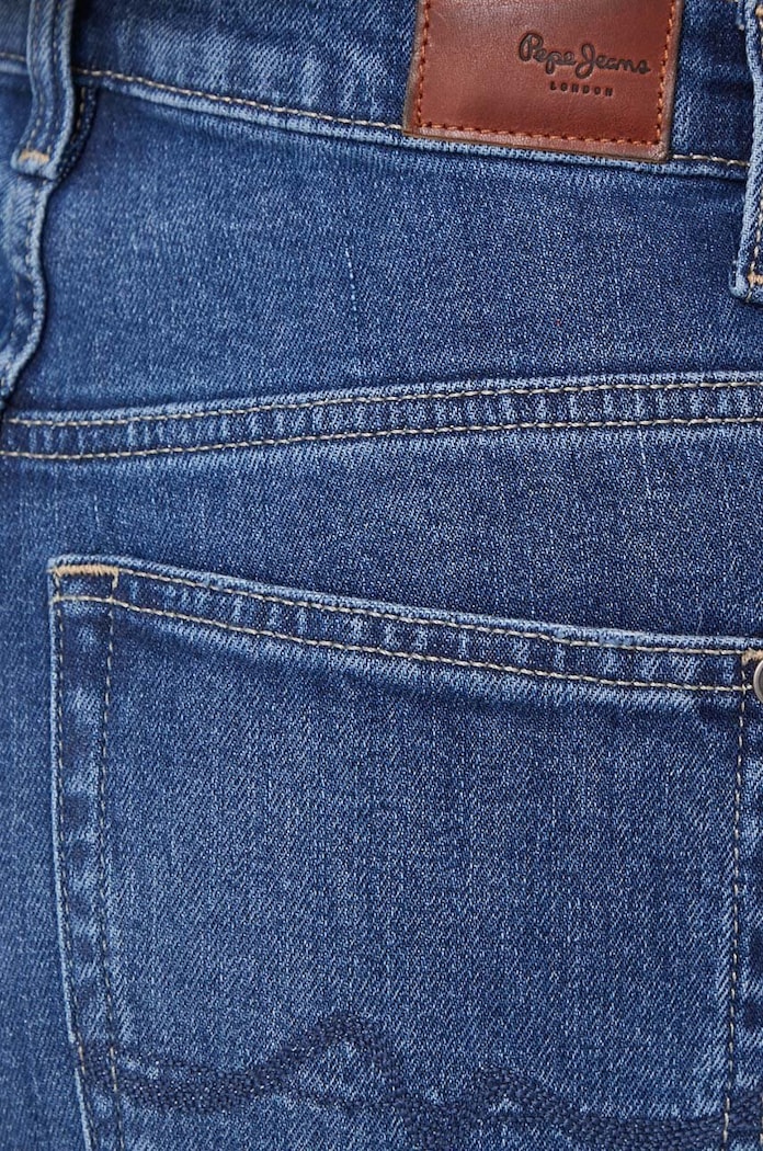Pepe Jeans jeansy SLIM JEANS UHW niebieski PL204590GX8