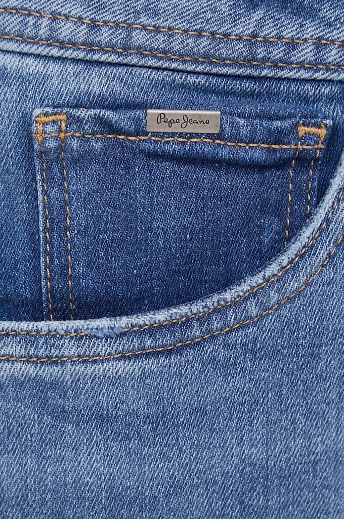 Pepe Jeans jeansy TAPERED JEANS HW niebieski PL204591GX9