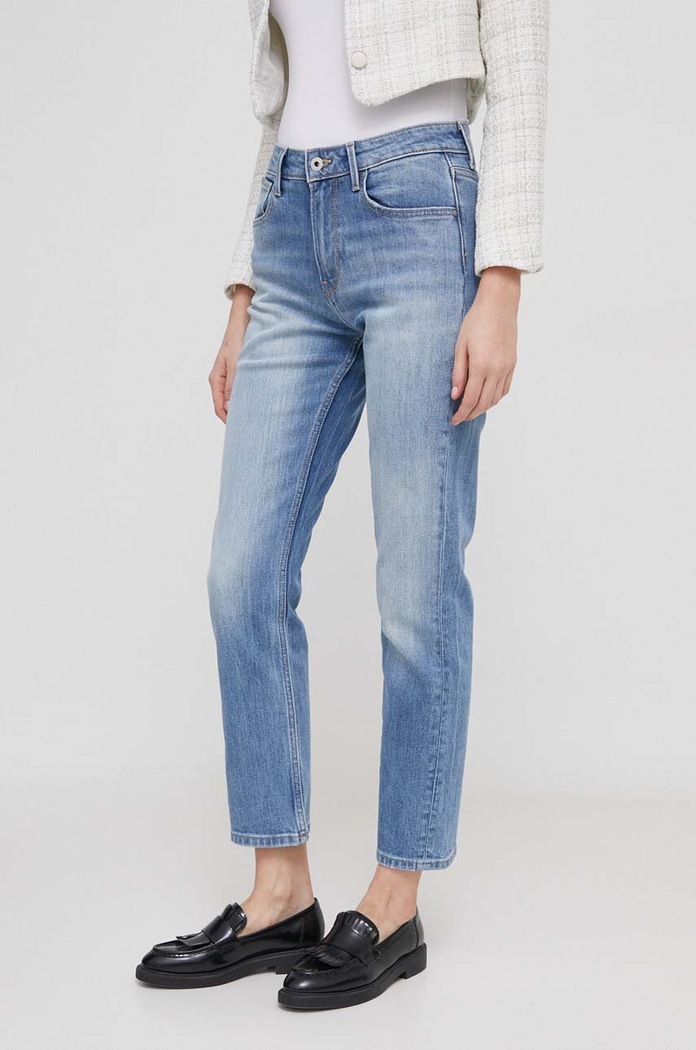 Džíny Pepe Jeans STRAIGHT JEANS HW PL204592MI7 modrá SS24