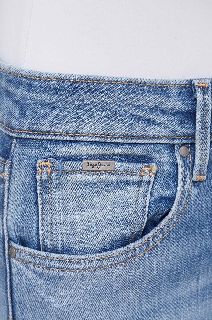 Džíny Pepe Jeans STRAIGHT JEANS HW modrá PL204592MI7