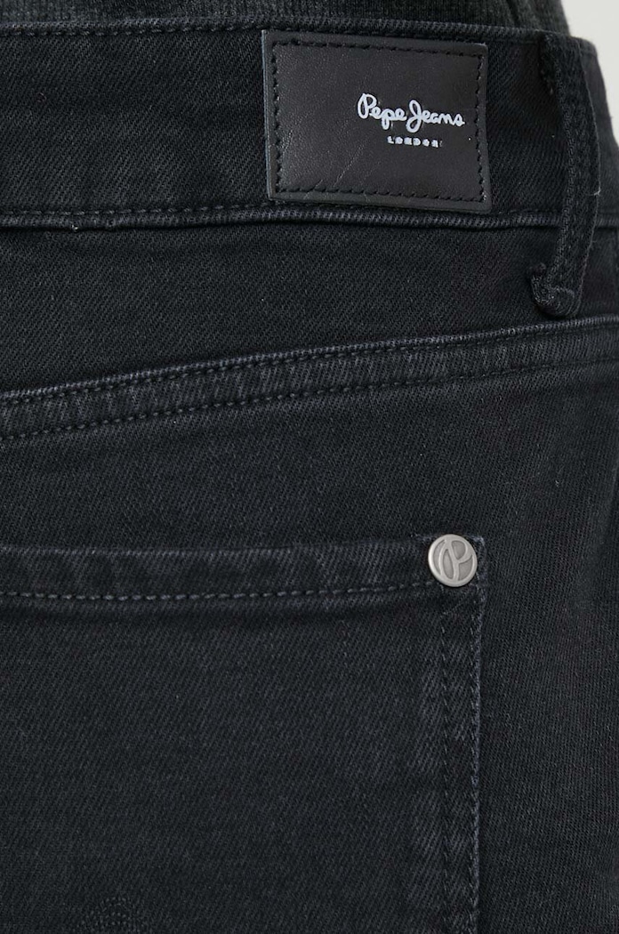 Džíny Pepe Jeans STRAIGHT JEANS HW černá PL204592XF1