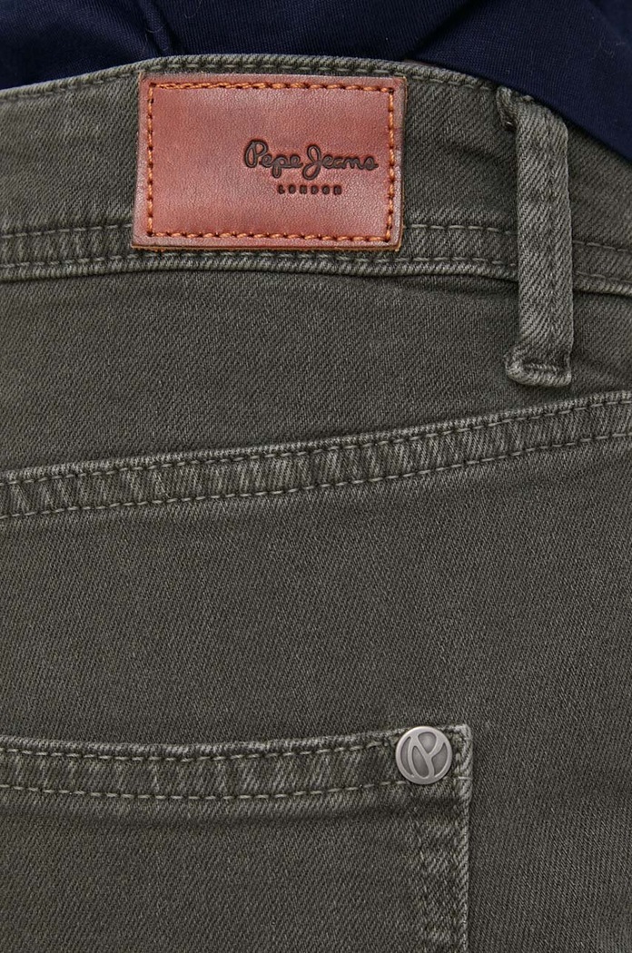 Pepe Jeans jeansy TAPERED JEANS HW zielony PL211704YG1