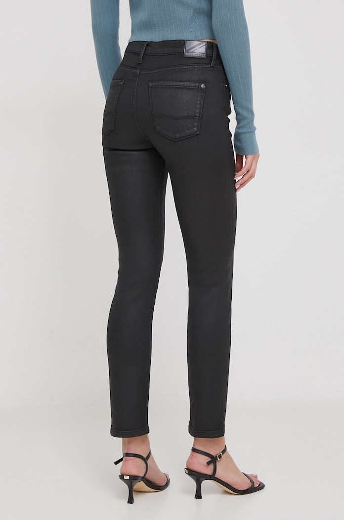 Oblečenie Rifle Pepe Jeans SLIM JEANS HW COATED PL204599 čierna