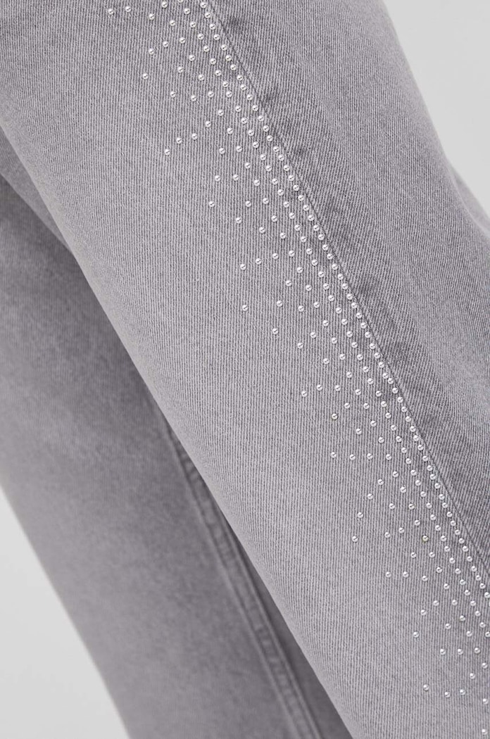 Traperice Pepe Jeans STRAIGHT UHW SPARKLE PL204605