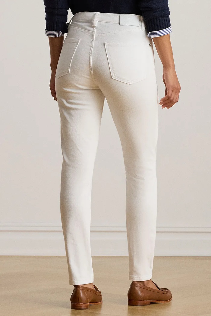 Džíny Lauren Ralph Lauren 200926078 bílá SS26