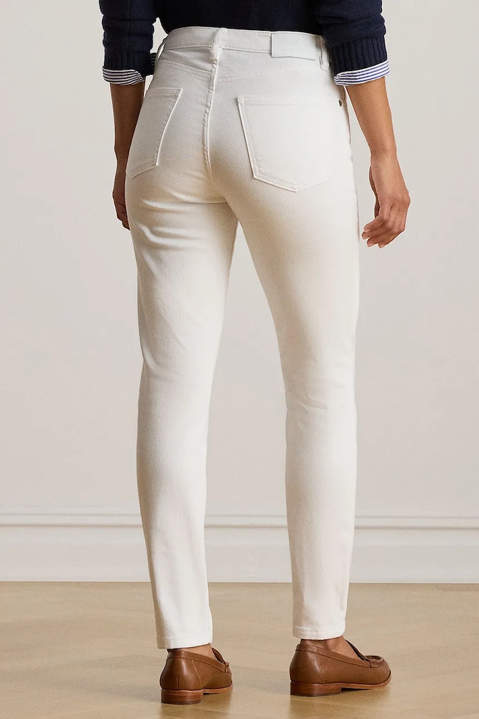 Džíny Lauren Ralph Lauren 200926078 bílá SS26