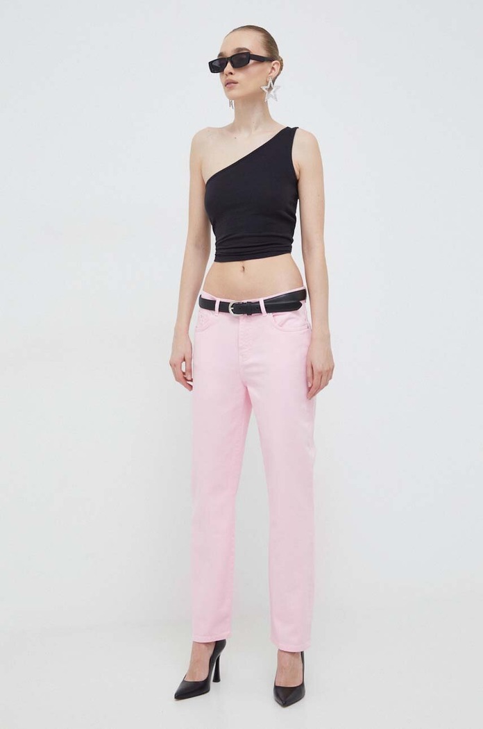 Moschino Jeans jeansy 0332.3246 różowy SS24