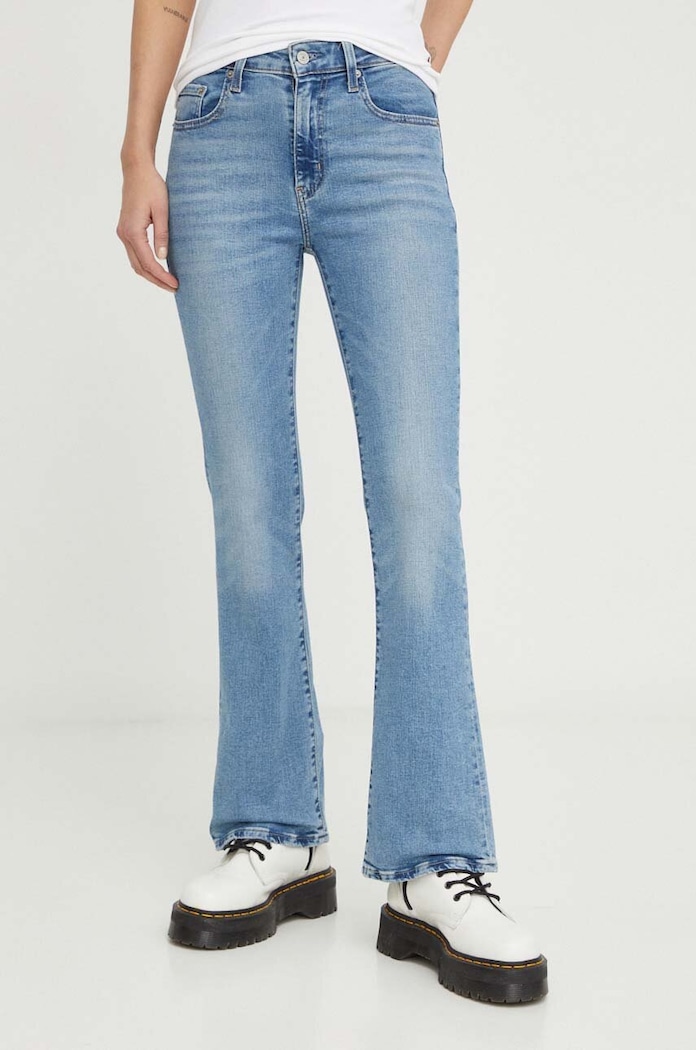 Kavbojke Levi's 725 HIGH RISE BOOTCUT Prijazno od planeta modra 18759