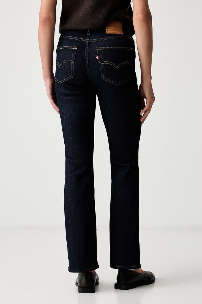 Odzież Levi's jeansy bootcut damskie 725 HIGH RISE BOOTCUT 18759 granatowy
