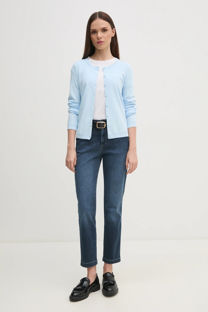 United Colors of Benetton jeansy Scarlett 4NF1DF02U niebieski SS25